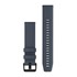 Quick Release Bands (20 mm) - Granite Blue Silicone with Black Stainless Steel Hardware