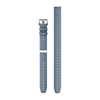 QuickFit® 22 Watch Bands - Hurricane Blue (3Pieces) with Silver Hardware