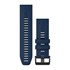 Bracelets de montre QuickFit® 26 - Silicone bleu Captain
