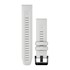 Bracelets de Montre QuickFit® 22 - Silicone Blanc Carrera avec Fermeture Noir