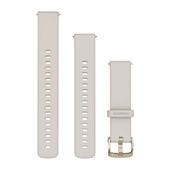 Bracelets à Dégagement Rapide (18 mm) - Silicone Ivoire avec Fermeture Ardoise - 195 mm