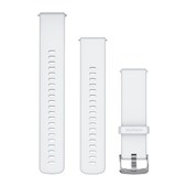 Bracelets à Dégagement Rapide (22 mm) - Silicone Pierre Blanche avec Fermeture Argent - 224 mm