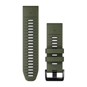 Bracelets de montre QuickFit® 26mm - Silicone vert mousse/gris foncé