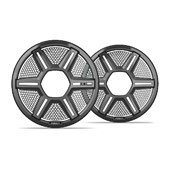 Grilles pour haut-parleurs Fusion Apollo™ - Grilles de haut-parleurs grises perforées 7.7" (paire)