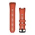 Instinct® 2X Solar - 26 mm Watch Bands - Red Flame Silicone Black Hardware