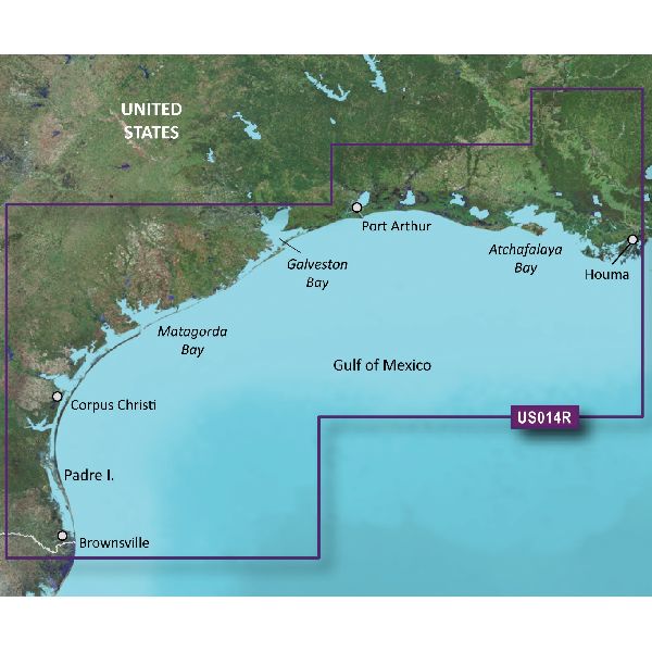 BlueChart® g3 Vision - U.S., Morgan City, LA to Brownsville, TX Charts - VUS014R