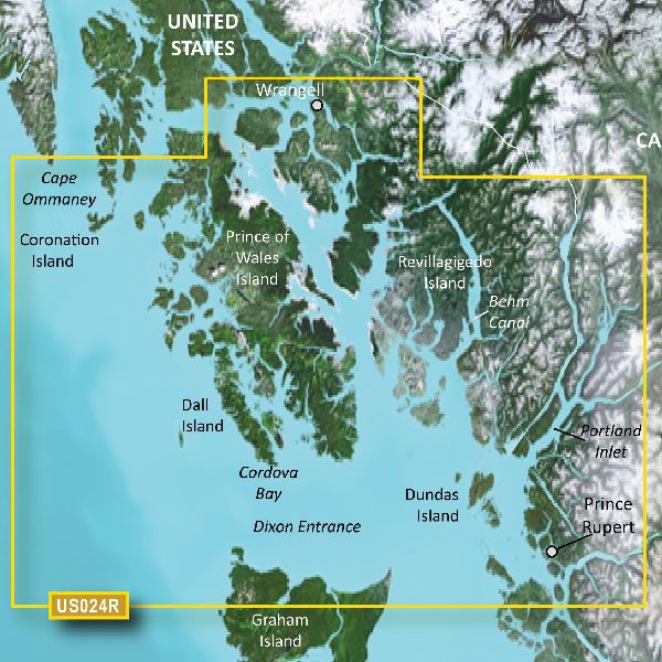 BlueChart® g3 Vision - U.S., Alaska, Wrangell to Dixon Entrance Charts - VUS024R
