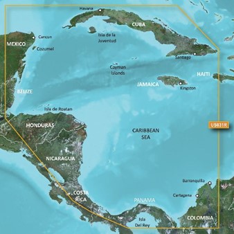 BlueChart® g3 Vision - Caribbean, Southwest Coastal Charts  - VUS031R