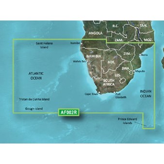 BlueChart® g3 - Cartes Afrique, sud côtier et intérieur - HXAF002R