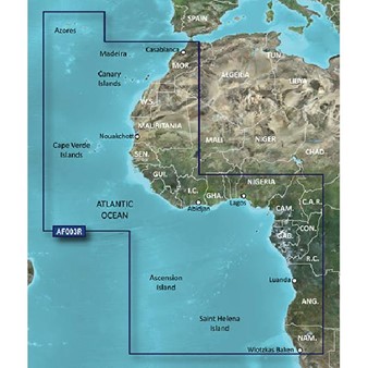 BlueChart® g3 - Cartes Afrique, côte ouest - HXAF003R