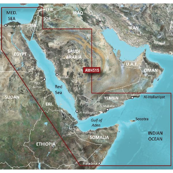 BlueChart® g3 Vision - Red Sea Coastal Charts - VAW451S