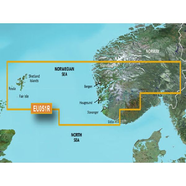 BlueChart® g3 - Norway, Lista to Sognefjorden Charts - HXEU051R