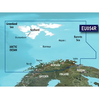 BlueChart® g3 - Cartes Norvège, Vestfjd à Svalbard et Varanger - HXEU054R