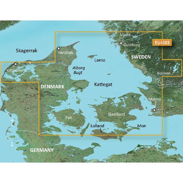 BlueChart® g3 Vision - Cartes Göteborg à Fyn - VEU458S