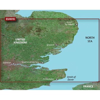 BlueChart® g3 Vision - Cartes Grande-Bretagne, Estuaire de la Tamise - VEU461S