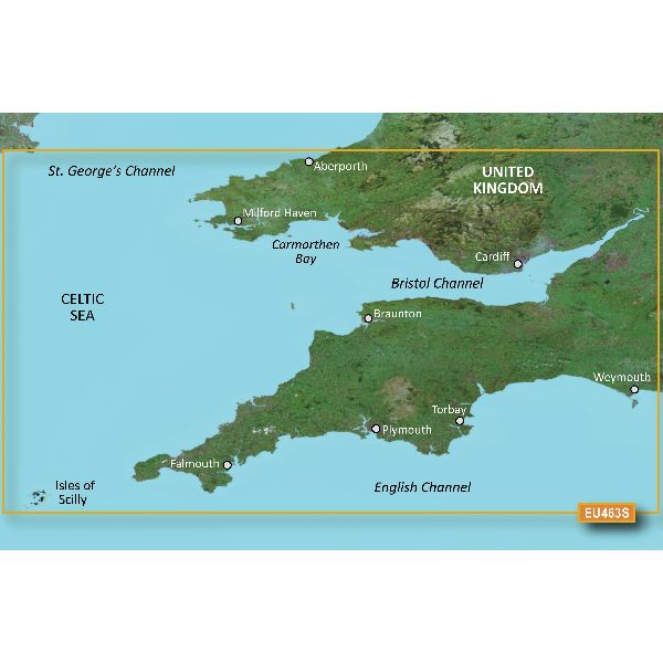BlueChart® g3 Vision - Bristol Channel and England Southwest Charts - VEU463S