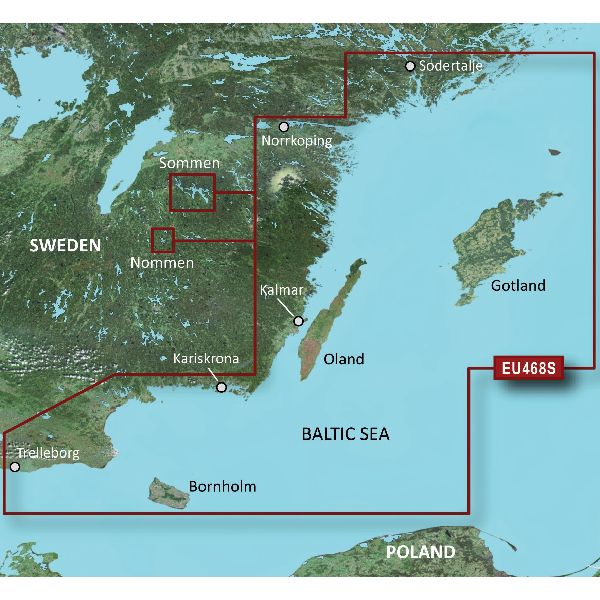 BlueChart® g3 Vision - Sweden, Sodertalje to Trelleborg Charts - VEU468S