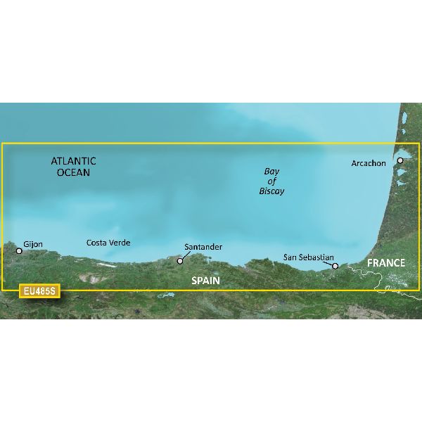 BlueChart® g3 Vision - Spain, Fuenterrabia to Gijon Charts - VEU485S