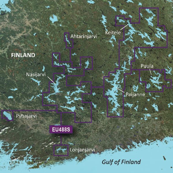 BlueChart® g3 Vision - Finland, Keitele to Paijanne and Tampere Charts - VEU486S