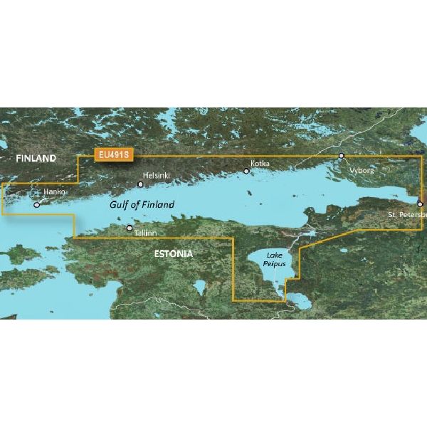 BlueChart® g3 Vision - Hanko,Finlande Saint-Pétersbourg,Russie,Tallinn,Es.- VEU491S