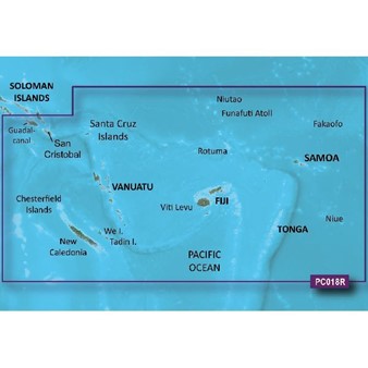 BlueChart® g3 - Cartes côtières Nouvelle-Calédonie à Fidji - HXPC018R