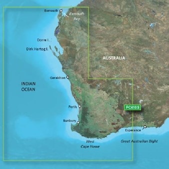 BlueChart® g3 Vision - Cartes côtières Australie, d'Esperance Exmouth bay - VPC410S