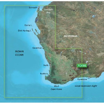 BlueChart® g3 - Cartes Australie, d'Esperance à Exmouth Bay Coastal - HXPC410S