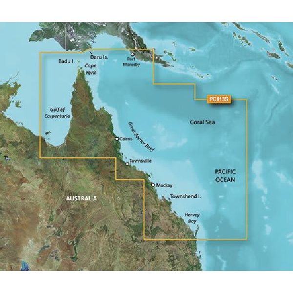 BlueChart® g3 - Cartes Australie, de Mornington Island à Hervey Bay Coastal - HXPC413S