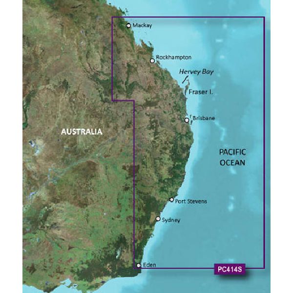 BlueChart® g3 - Cartes Australie, de Mackay à Twofold Bay Coastal - HXPC414S