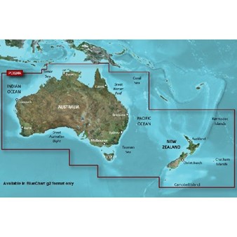 BlueChart® g3 - Cartes côtières de l'Australie et de la Nouvelle-Zélande - HXPC024R