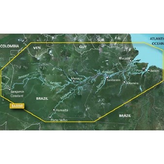 BlueChart® g3 - Amérique du Sud, cartes intérieures fleuve Amazone - HXSA009R