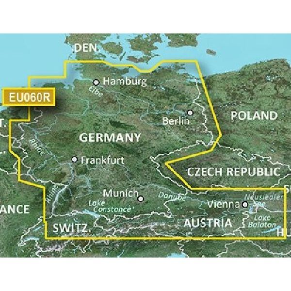 BlueChart® g3 - Cartes Allemagne Lacs et rivières - HXEU060R