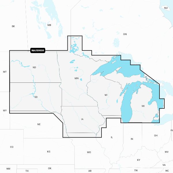 Navionics+™ - États-Unis, Nord et Grands Lacs - NAUS005L