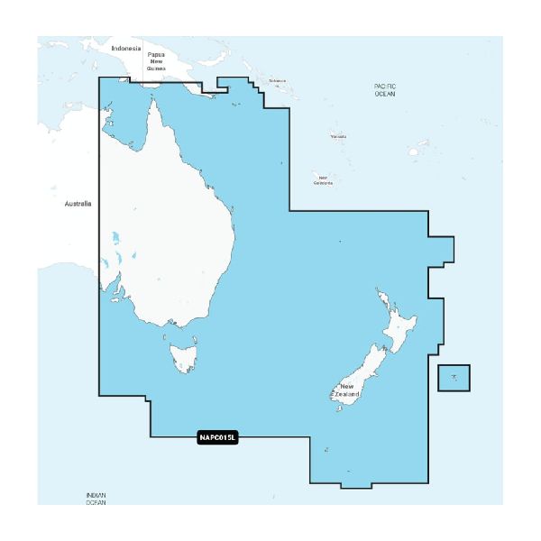 Navionics Platinum+™ - Australie, Est et Centre à Nouvelle-Zélande - NPPC015L