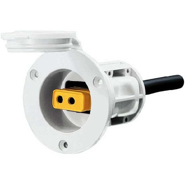Flush Mount Power Port – White