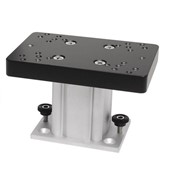 Aluminum Fixed Base Downrigger Pedestal – 4”
