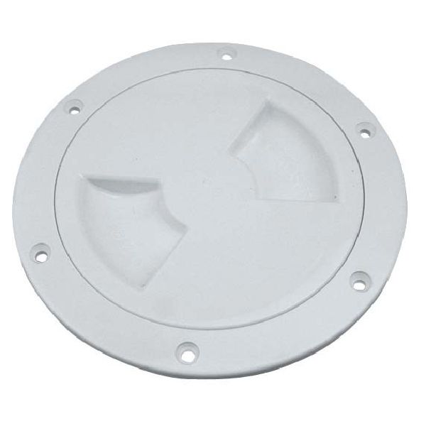 Screw Out Deck Plate 4" - White