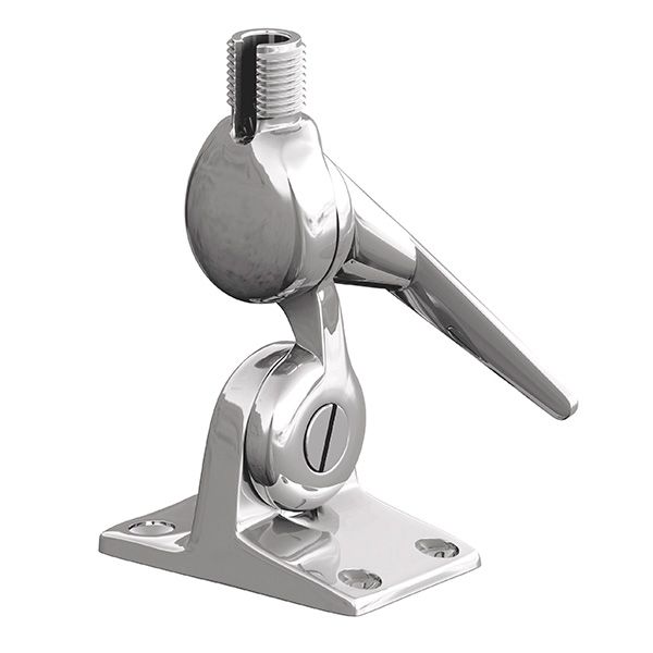 5187 Flat Base Sleek & Classy Stainless Steel Ratchet Mount