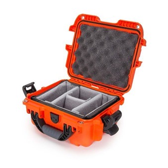 Case Nanuk 905 Orange with TSA PowerClaw Latch and Dividing Pad