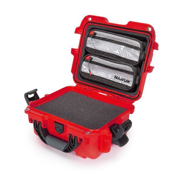 Case Nanuk 905 Red with TSA PowerClaw Latch, Cubed Foam & Lid Organizer