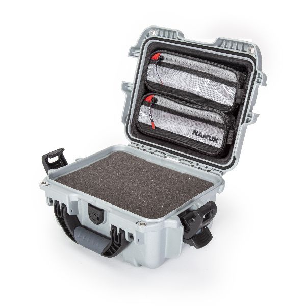 Case Nanuk 905 Silver with TSA PowerClaw Latch, Cubed Foam & Lid Organizer
