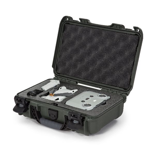 Mallette Nanuk 909 Olive avec Mousse Pré-Coupé pour DJI Mini 3 Pro