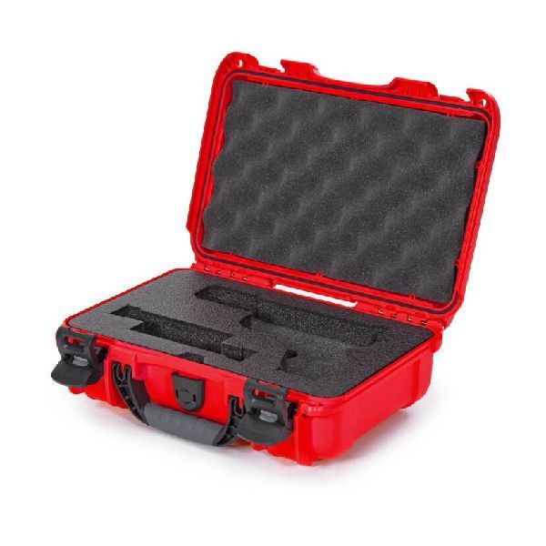 Case Nanuk 909 Red with Pre-Cut Classic Pistol Foam
