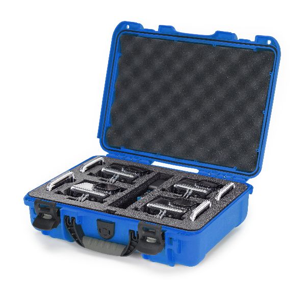 Mallette Nanuk 910 Bleu avec Mousse Pré-Coupé pour 4 Go Pro Hero 9 ou 10
