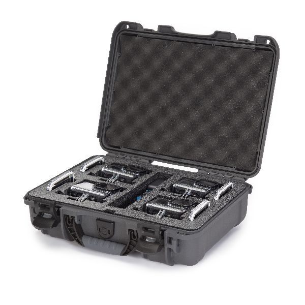 Mallette Nanuk 910 Graphite avec Mousse Pré-Coupé pour 4 Go Pro Hero 9 ou 10