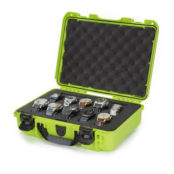 Mallette Nanuk 910 Lime avec Mousse Pré-Coupé pour 10 Montres