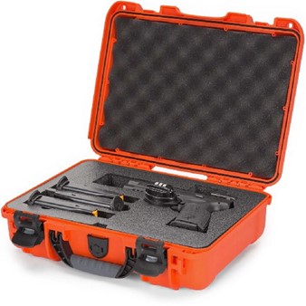 Case Nanuk 910 Orange with Pre-Cut Pistol Optic Ready Foam