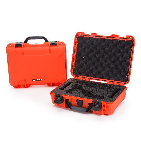 Mallette Nanuk 910 Orange avec Mousse Pré-Coupé pour Deux Pistolets Glock®
