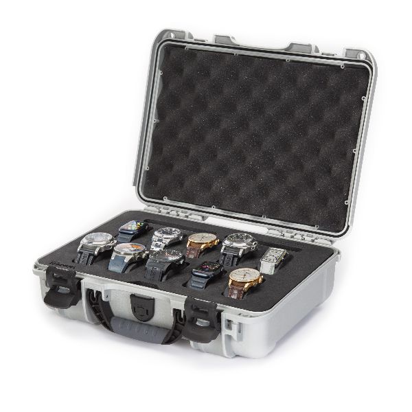 Mallette Nanuk 910 Argent avec Mousse Pré-Coupé pour 10 Montres