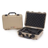 Mallette Nanuk 910 Beige avec Mousse Pré-Coupé pour Deux Pistolets Glock®